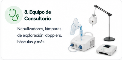 Consultorio y mobiliario quirúrgico