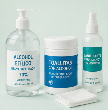 Material de higiene y desinfección clínica
