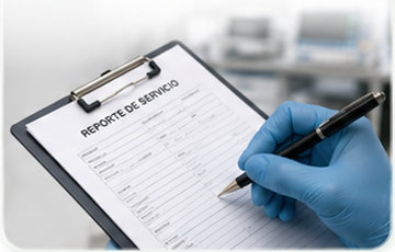 Reporte de servicio técnico biomédico